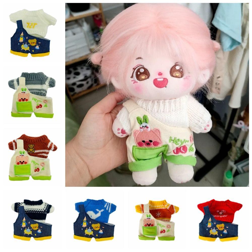 Rompers Stuffed Doll Clothes Suit Sweater Plush Toys Clothes 20CM Cotton Doll Clothes Girl Gift
