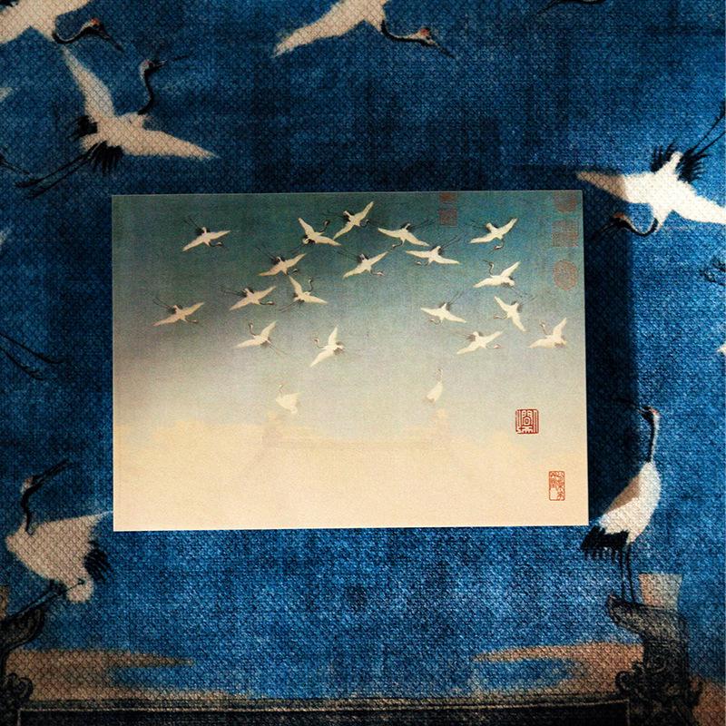 Ancient Style Art-Inspired Sticky Notes - 80 Sheets, Non-Adhesive, Landscape Designs, Memo & Scrapbook