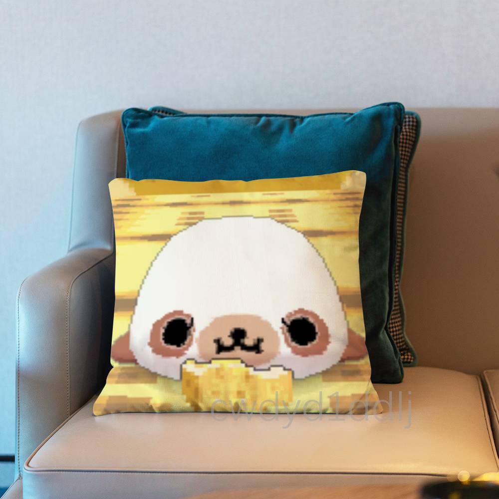 CUTE MMamegoma Seal Meme Pillowcases Cute Funny Pillow Case For Wedding Party Home Decor Comfy Pillow Cover