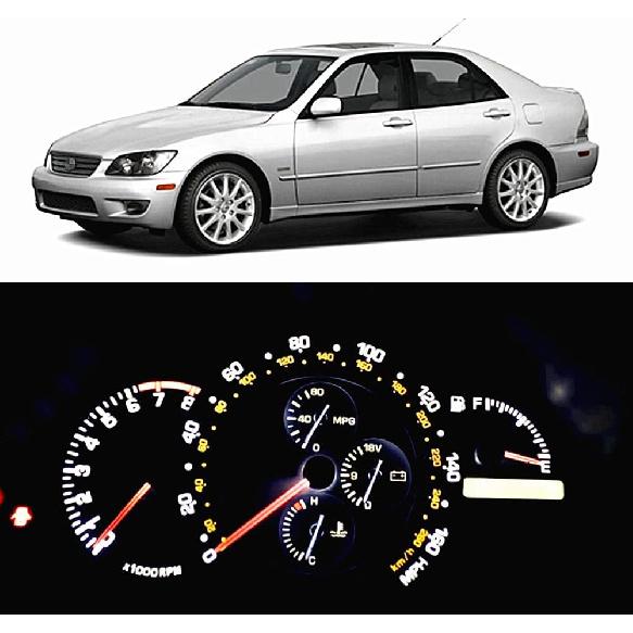 WLJH Bright White Dash trument Panel Gauge Cluster Led Light Bulbs Kits For Lexus Is300 2001-2005, Pack of 5 белый