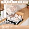 BOOSINY Dish Dish Dish Dish Dish Dish Dish Dish Drying Washing Dish Dish Large Automatic Easy Natural 2 White Drainer, Drainer, Over-the-Sink Drainer,