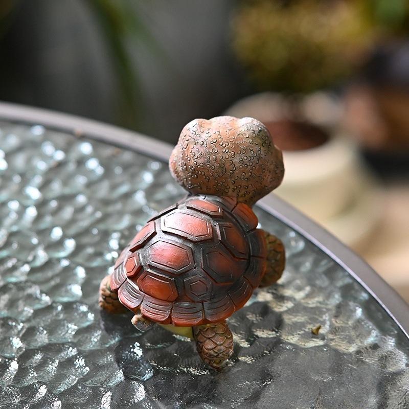 Big Eyed Turtle Ornament Micro Landscape Courtyard Garden Seaside Resin Crafts Decoration