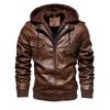 Men's Hooded PU Leather Jacket & Coat Set - Autumn/Winter 2026