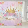 Japanese Style Bathroom Curtain,Cherry Flower Shower Curtain Kids Girls Women Adults Bathroom Decor,Exotic Rustic Style
