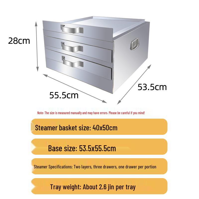 304 Stainless Steel Rice Noodle Steamer with Single Tray for Dumplings