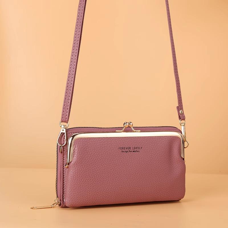 Women's Crossbody Bag Simple and Versatile Coin Purse Large-capacity Long Zipper Mobile Phone Bag Creative Single-shoulder Bag