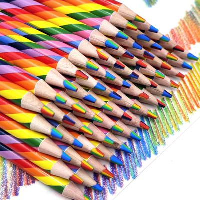 7-Farben-Regenbogenstift für handgemalte Farbverlaufskunst zum Selbermachen, mehrfarbige Malerei mit Zauberpinsel