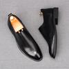 Men's Charm Hollow Out Black Slip On Casual Shoes Flats  Male Homecoming Wedding Dress Footwear Zapatillas Hombre