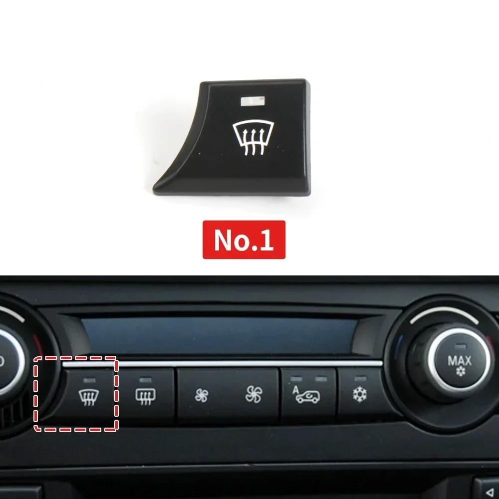 64119310445 Car Heater Climate Control Fan Volume AC Button Air Circulation Button Cover Auto Knob Cap For BMW X5 X6 E70 E71