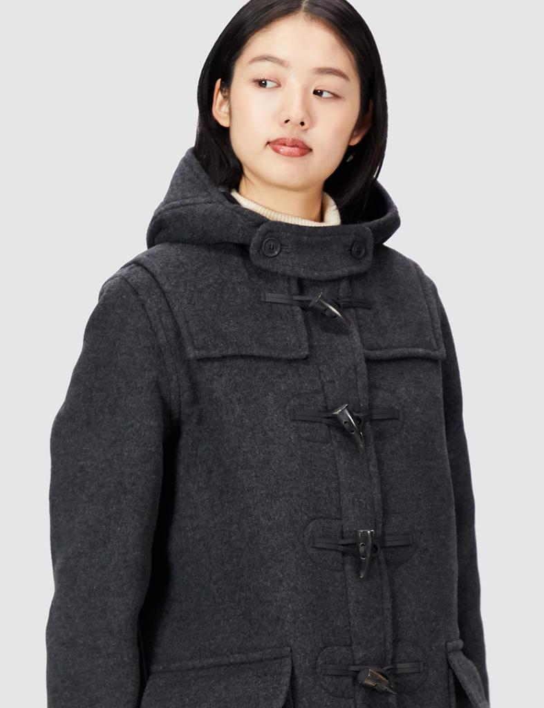 London Tradition Official Long Duffle Size Mid M British-Made Coat, Rina, Women's, 170, Grey,