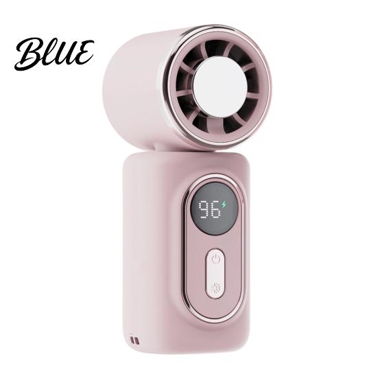 Outdoor Portable Fan Clip-on Handheld Mini USB Rechargeable Ice Cooling Personal for Office Travel Summer Device Air Circulator