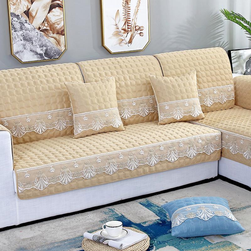 

Подушка для дивана универсальна для всех сезонов, современная простая тканевая нескользящая подушка для сиденья, чехол для дивана в гостиной, полное покрытие полотенцем 70*70cm