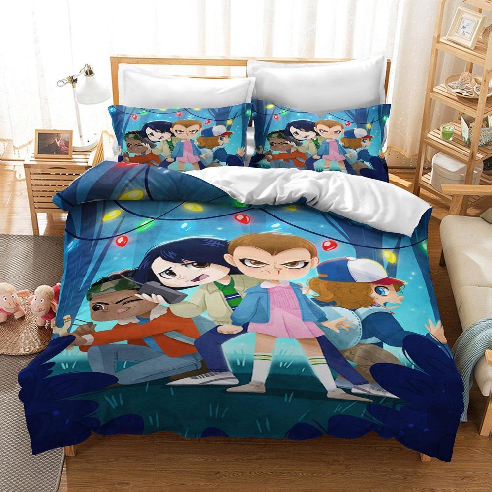 Kit de literie Série Stranger Things Taille Ensemble trois pièces