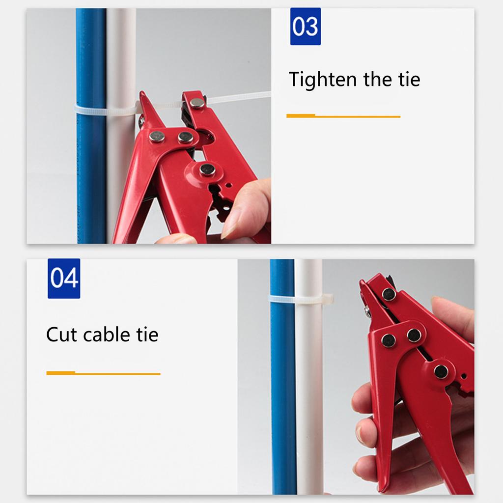 Cable Tie Gun Tensioning and Cutting Tool for Plastic Nylon Cable Tie Fasteners Metal Casing Cable For Quick Strapping