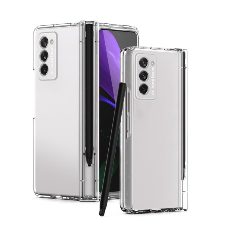 

Для Samsung Galaxy Z Fold2 5G Макаронний Чохол для Телефона з Петлею та Стилусом Fold Edition та Захисна Плівка For Samsung Galaxy Z Fold2 5G прозорий
