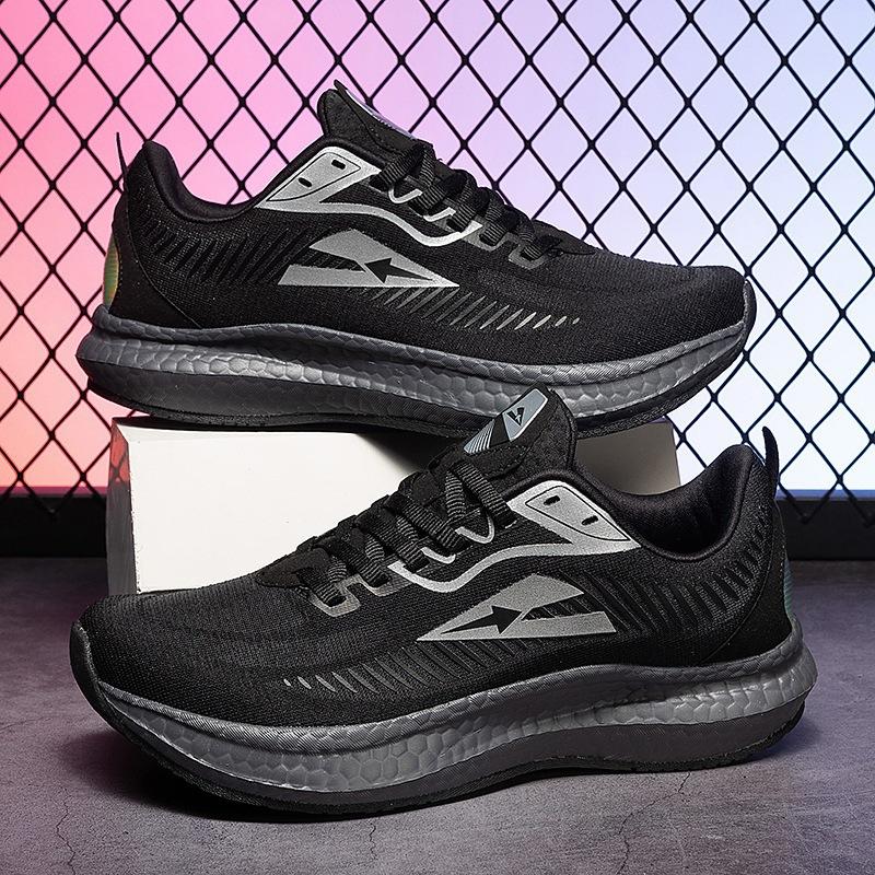 Summer new non-slip breathable wide last ultra-light running shoes widened rebound ultra-soft E wide head running shoes men's shock absorption