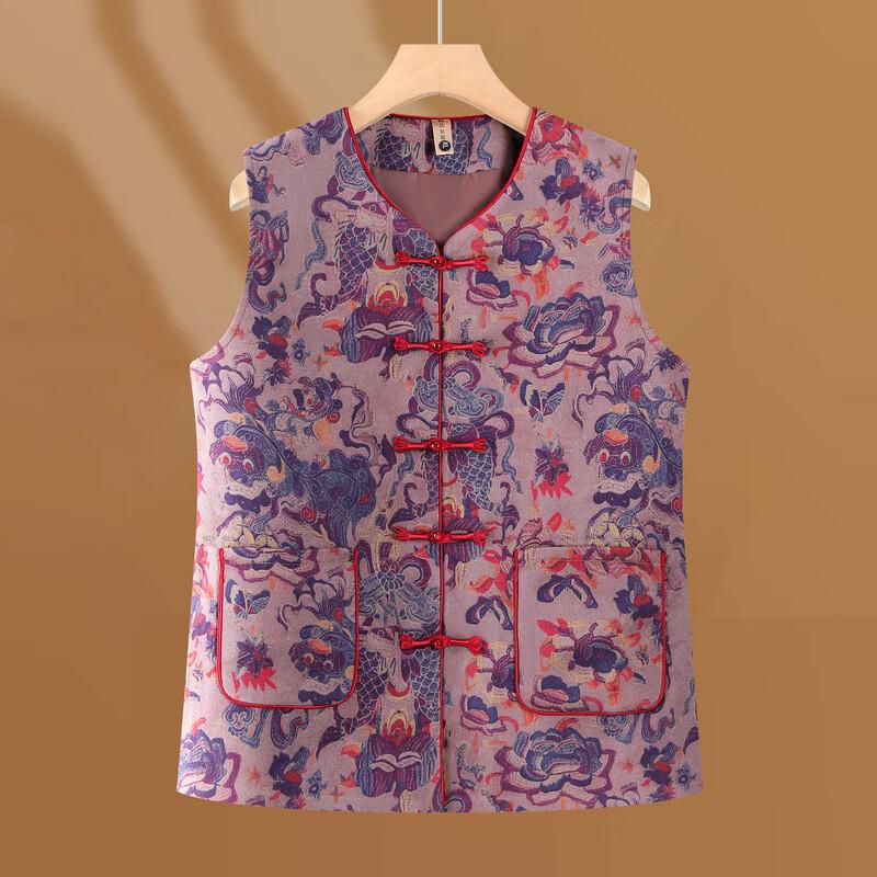 Elegant New Chinese Style Frog-Button Vest for Women