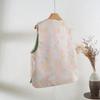 New Rui Sakura Pink Sleeveless Jacquard Vest Versatile Loose Side Split Vest Top Outside