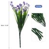 12 Bundles Artificial Daffodils Flowers Fake Plant Flower Plastic Anti-ultraviolet for Indoor/Outdoor Home Wedding Living Room