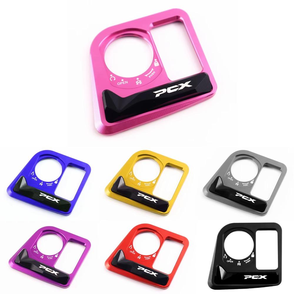 Capa do Interruptor de Ignição Liga de Zinco Alumínio Capa do Botão da Trava Elétrica da Porta para Honda PCX125 PCX160