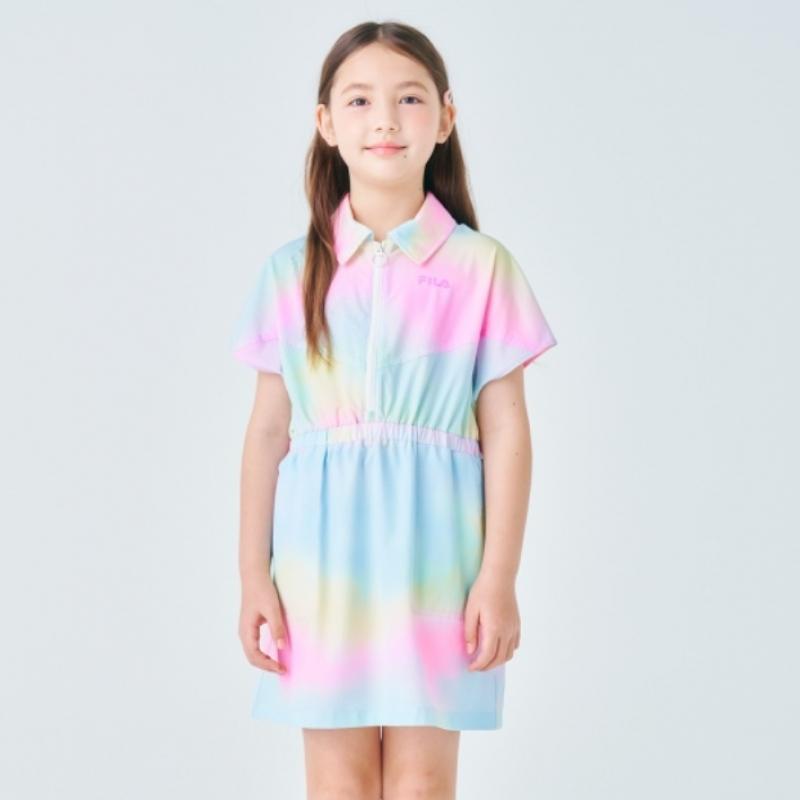 [fila Kids] Girls Tie Dying Dress  Fk2opf2104f Epk  q0zFk2opf2104fEpk