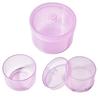 4 Color Disinfection Storage Box Nail Accessories Clean Sterilizer Soak Bowl Container 1Box Round Nail Tool Cleaning Box