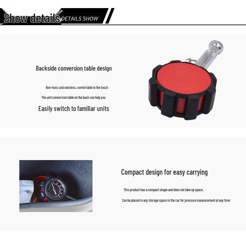 Shockproof High-Precision Mechanical Tire Pressure Gauge