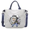 One Piece Canvas Bags Luffy Cartoon Anime Figures Print Shoulder Bag Outdoor Large Capacity Trendy Crossbody Handbag Gifts Poseable Articulated Scale