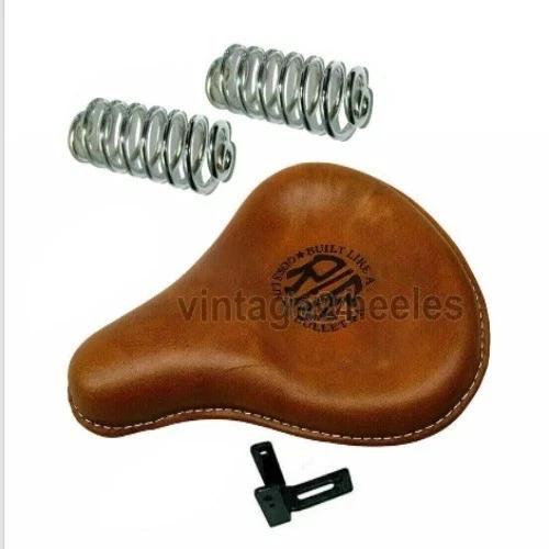 Fit For Royal Enfield Standard & Machismo Front Solo Leather Seat Brown Tan