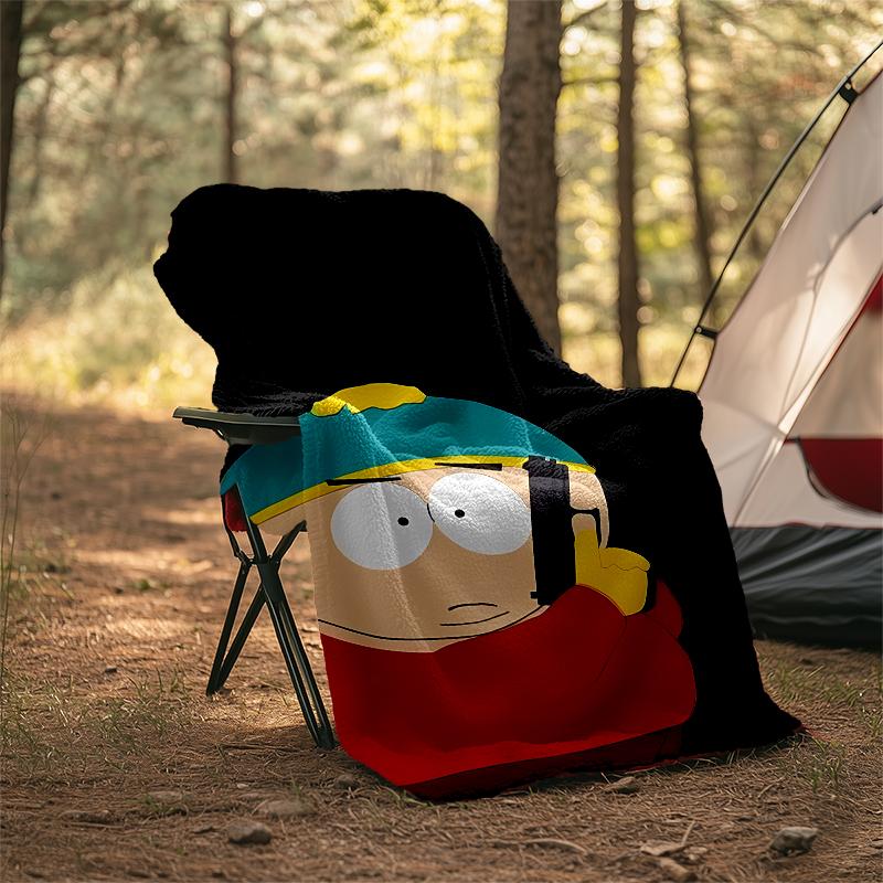 South Park Theme Printed Blanket - Perfect for Couch, Bed, Travel & Outdoor Use | Machine Washable, Cozy & Durable.