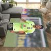 Brazilian Soccer Player Session. Area Rug Design for Kitchen Study Room Hallway Living Rooms Anti-slip Rug Office Home Decor