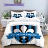 CF Montreal Pattern Bedding Home Decoration Birthday Gift (1 * Duvet Cover + 2 * Pillowcase, Without Core)
