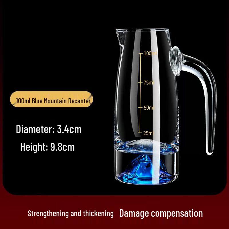 DingLe Crystal Glass Baijiu Decanter & Cups Set YJ104