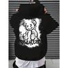 New Men's Autumn Fashion Bear Printed Soft and Comfortable Hoodie Outdoor Urban High Street Clothing