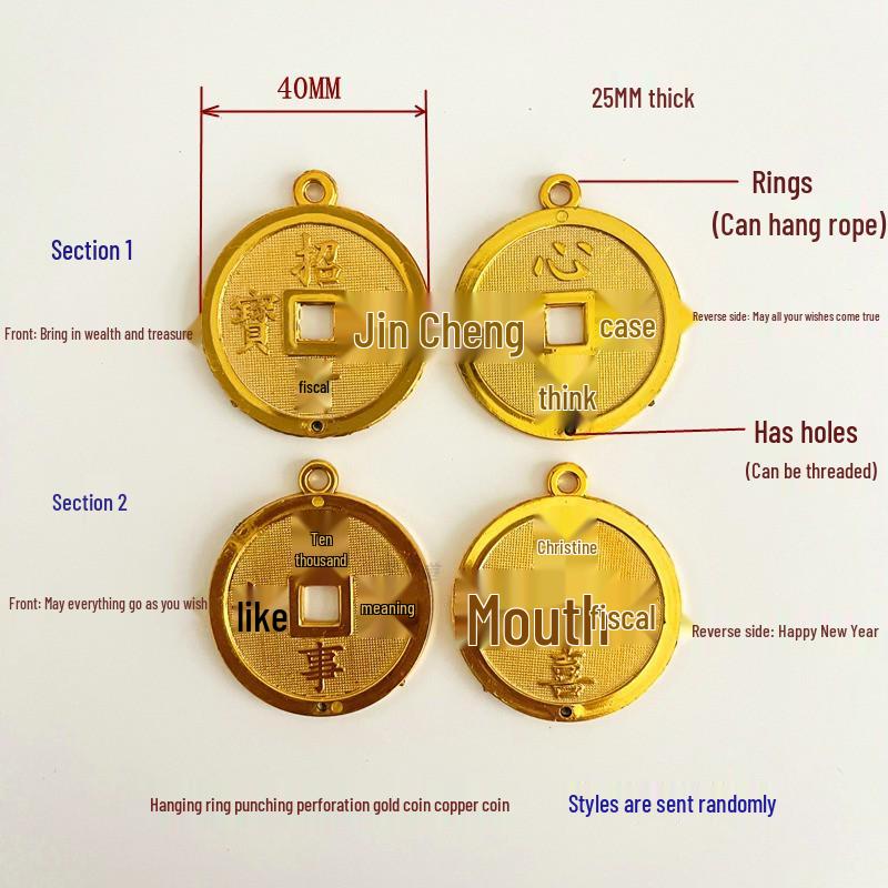 Lingots Dorés Décorations Festives - Ornements Trésors du Festival du Printemps