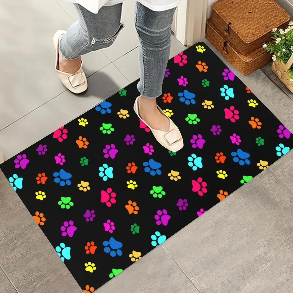 1PC Cute Dachshund Door Mats Kitchen Rugs Non-Slip Pop Arts Design Living Room Rugs Bath Mat Carpet for Home Sink Laundry Decor