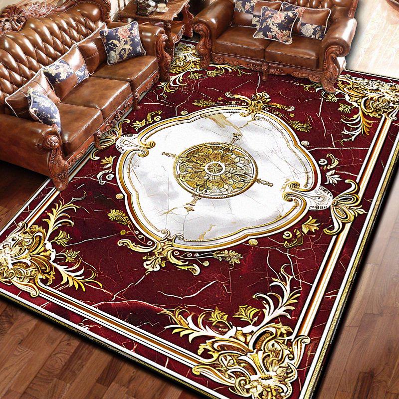 Europejski Dywan Retro do Sypialni na Dużą Powierzchnię, Szatnia, Salon, Antypoślizgowe Maty Podłogowe, Dywan, Pokój Dzienny, Dekoracja Domu, Dywany Obszarowe pod Sofę