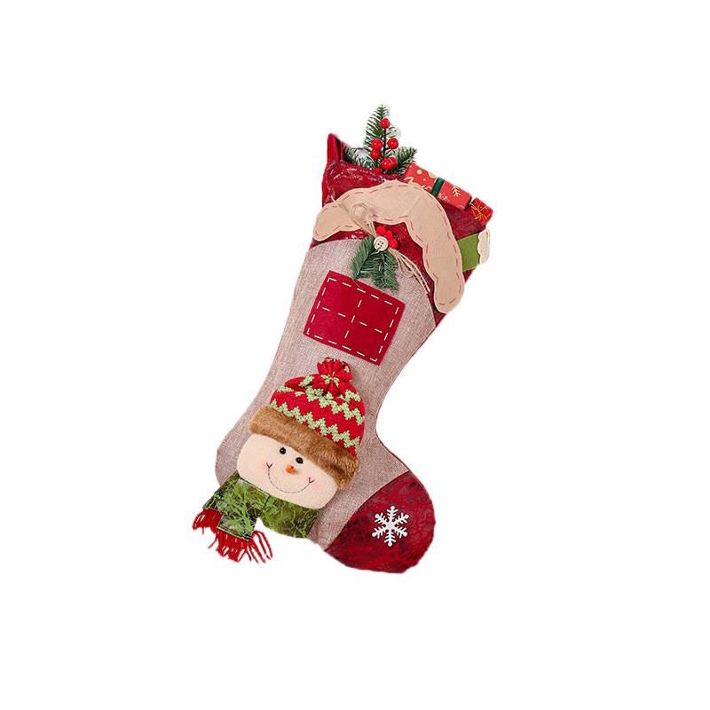 High-End 3D Cartoon Christmas Stockings - Decorative Holiday Ornaments