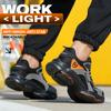 Work Sneakers For Men Safety Shoes Anti-Smash Anti Puncture Indestructible Shoes Breathable Comfort Steel Toe Protection Shoes