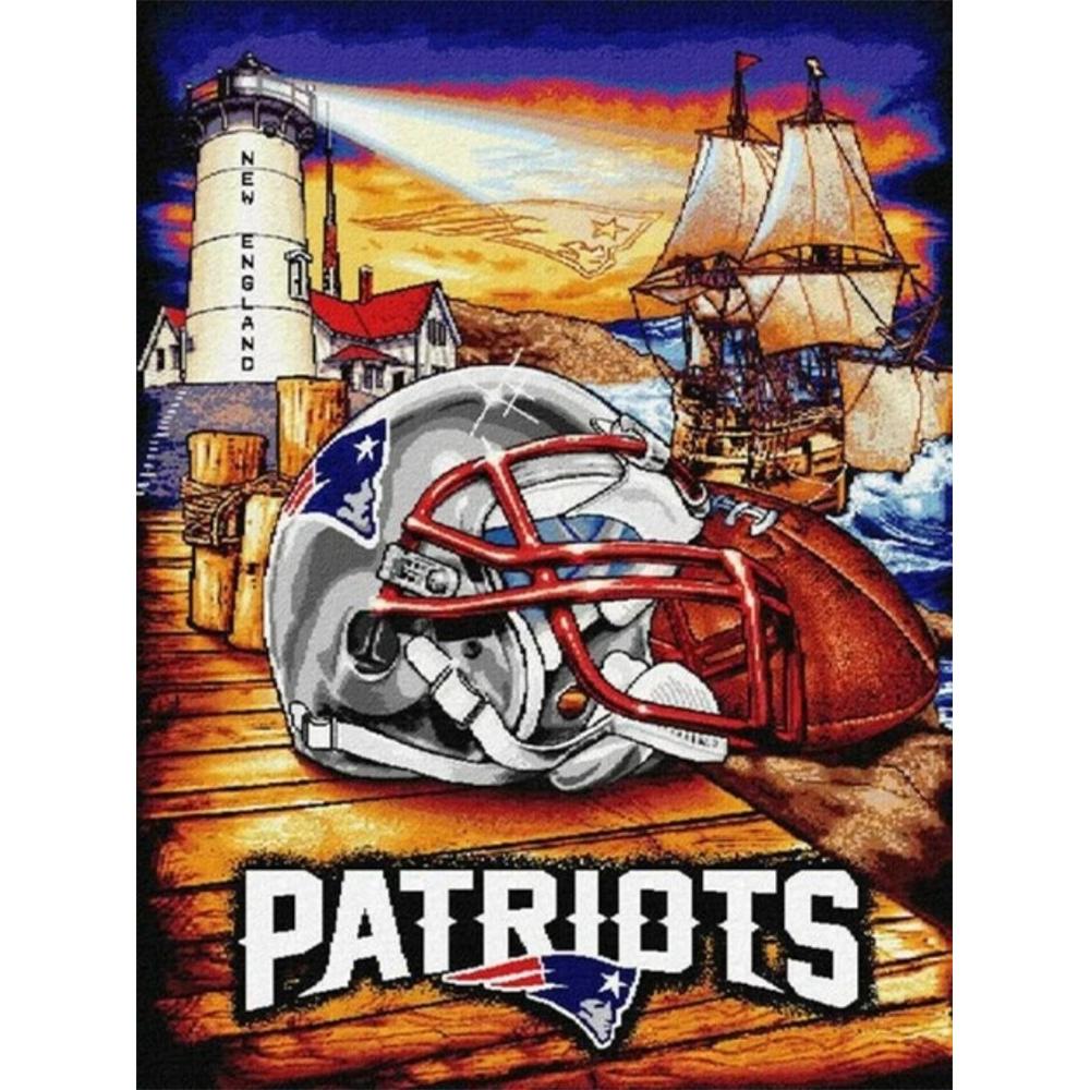 5D Diy Diamantová malba Výšivka křížkovým stehem Mozaika Americký fotbal Plný kulatý vrták Dekorace domu Nástěnné umění Dárek