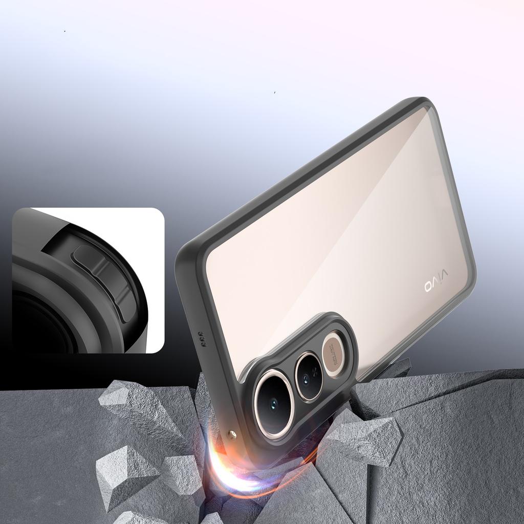 For Vivo V50 Lite Case Vivo V50 Lite Funda Cover Coque Matte Transparent PC Shockproof TPU Edge Clear Back Case Vivo V50 Lite