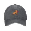 Fuchsrote Labrador Welpen mit einem kleinen Herz Baseballkappe Anglerhut Hüte für Unisex Wild Ballhut Unisex Damen