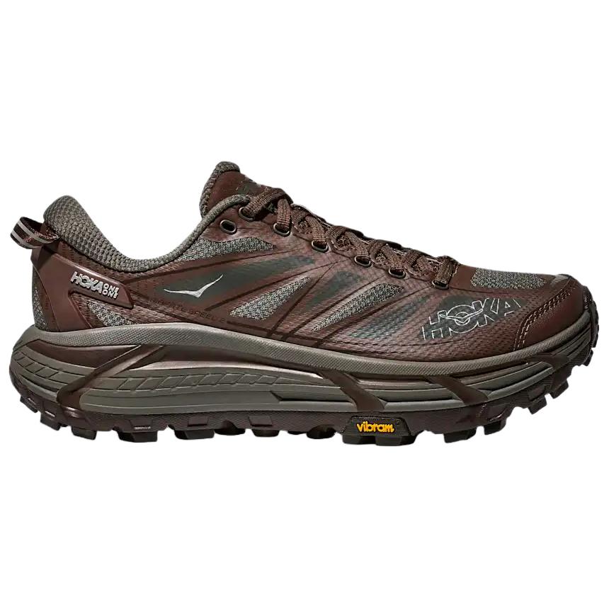 HOKA One One Mafate Speed 2 Comfortable Versatile Trail Running Shoes Men Sneaker Gray Brown 1126851-AYW