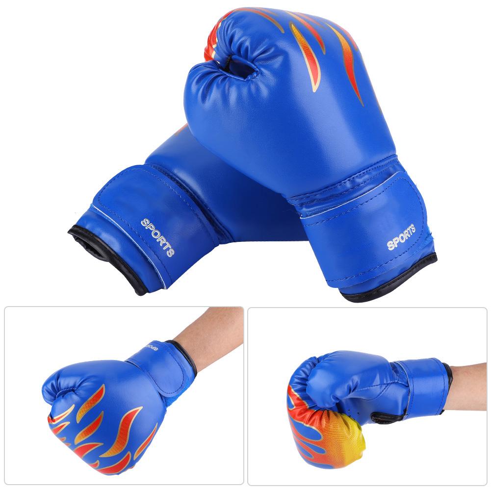 Kids Boxing Fighting Muay Thai Sparring Punching Kickboxing Grappling Sandbag Gloves Blue