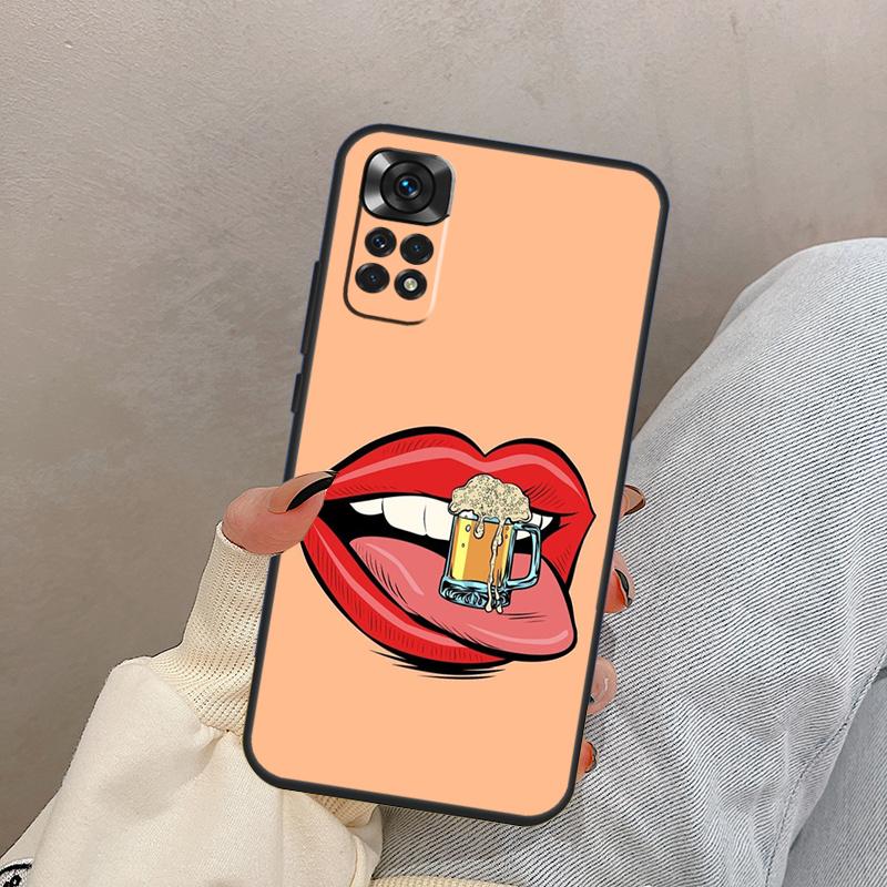 Time Drink Cold Beer For Xiaomi Redmi Note 13 9 10 11 12 14 15 Pro Plus Case Cover For Redmi 14C 10C 12C 13C 15C