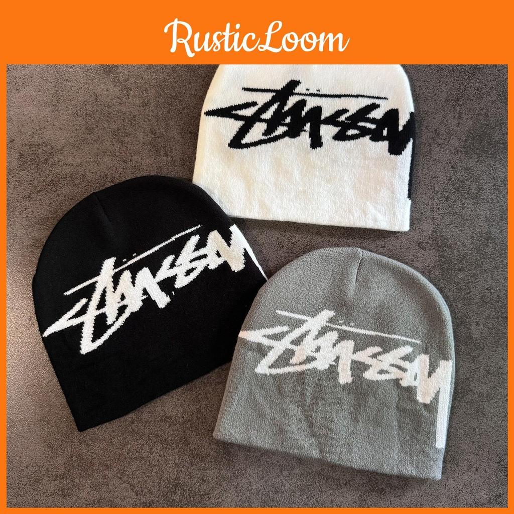 Color Letter Solid Pattern Neutral Casual Warm Knitted Hat For Autumn Winter And