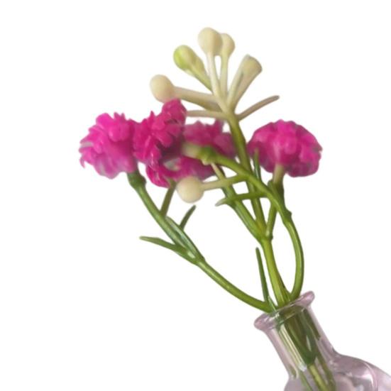 1/8/10Pcs Vertical Greenery Vase Magnetic Mini Clear Glass Propagation Vase with Faux Flowers Dorm Room Plant Decor
