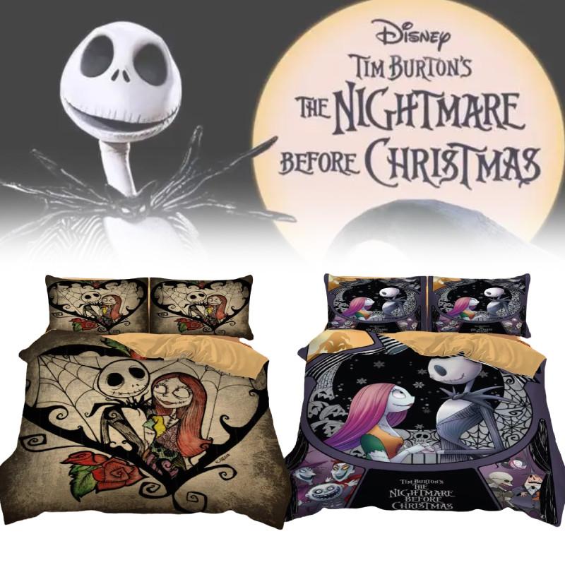 Nightmare The Before Christmas Duvet Quilt Cover Bedding Single Double King Size