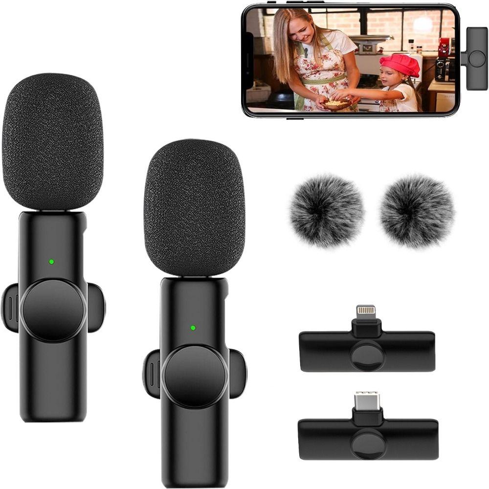 Type-C Mic Mini Lapel Mic Noise Reduction Wireless K11 Microphone  Recording Audio Video