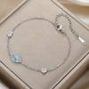 Dawapara Evil Eye Bracelets for Women Protection Good Luck Charm Greek Evil Eye Bracelet Stainless Steel Jewelry